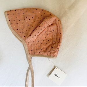 ***SOLD***NWT Briar Handmade Bonnet Flamingo 6-12m